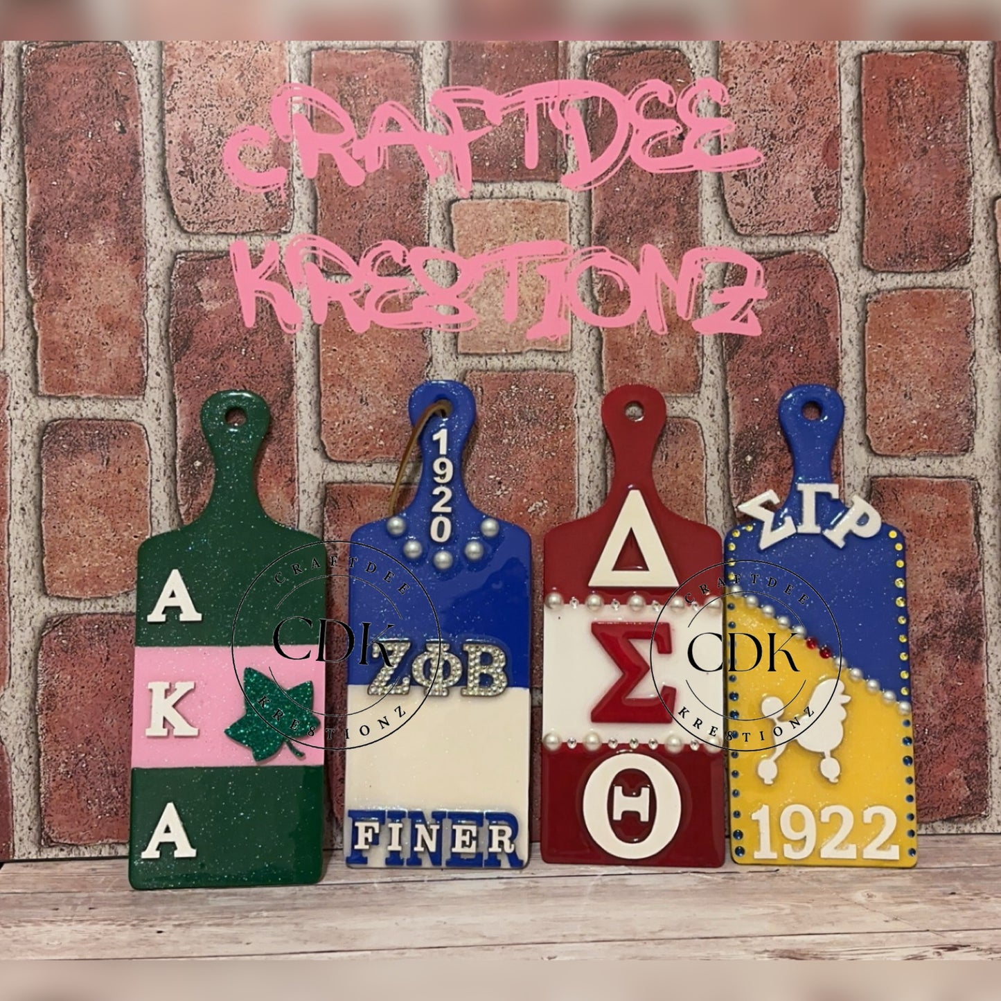 Fraternity/Sorority Wood Paddles
