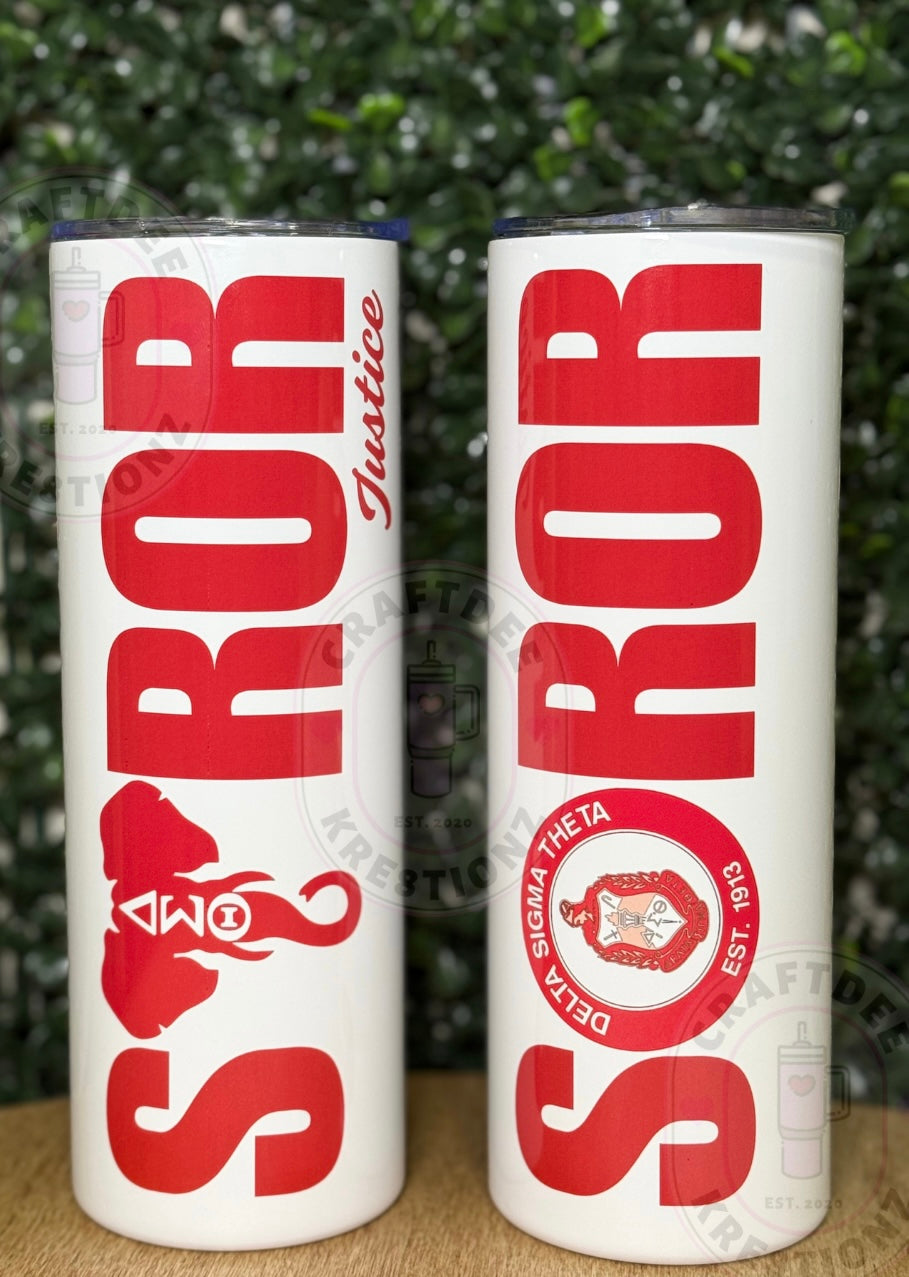 Redz Soror Tumbler