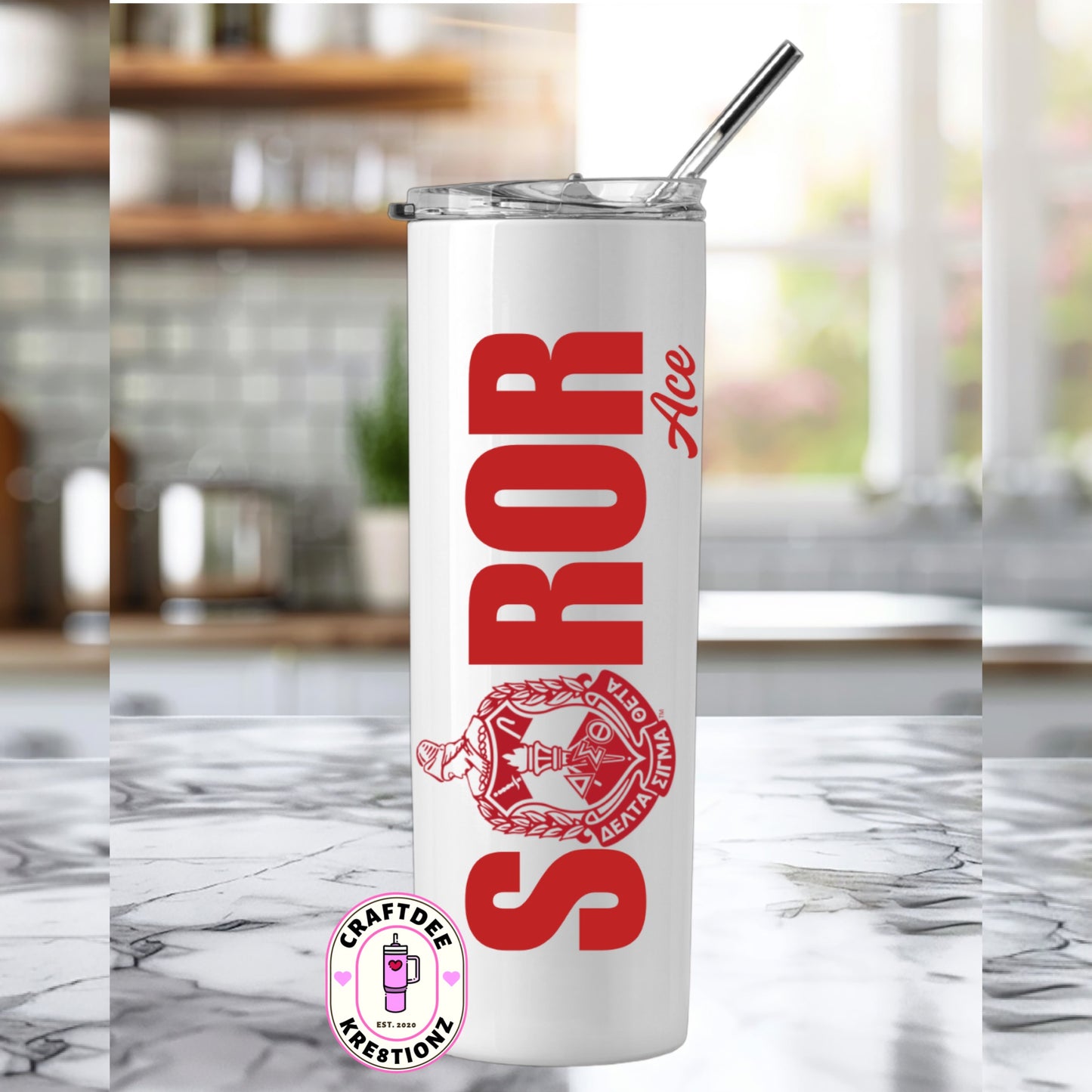 Greek Soror Tumbler