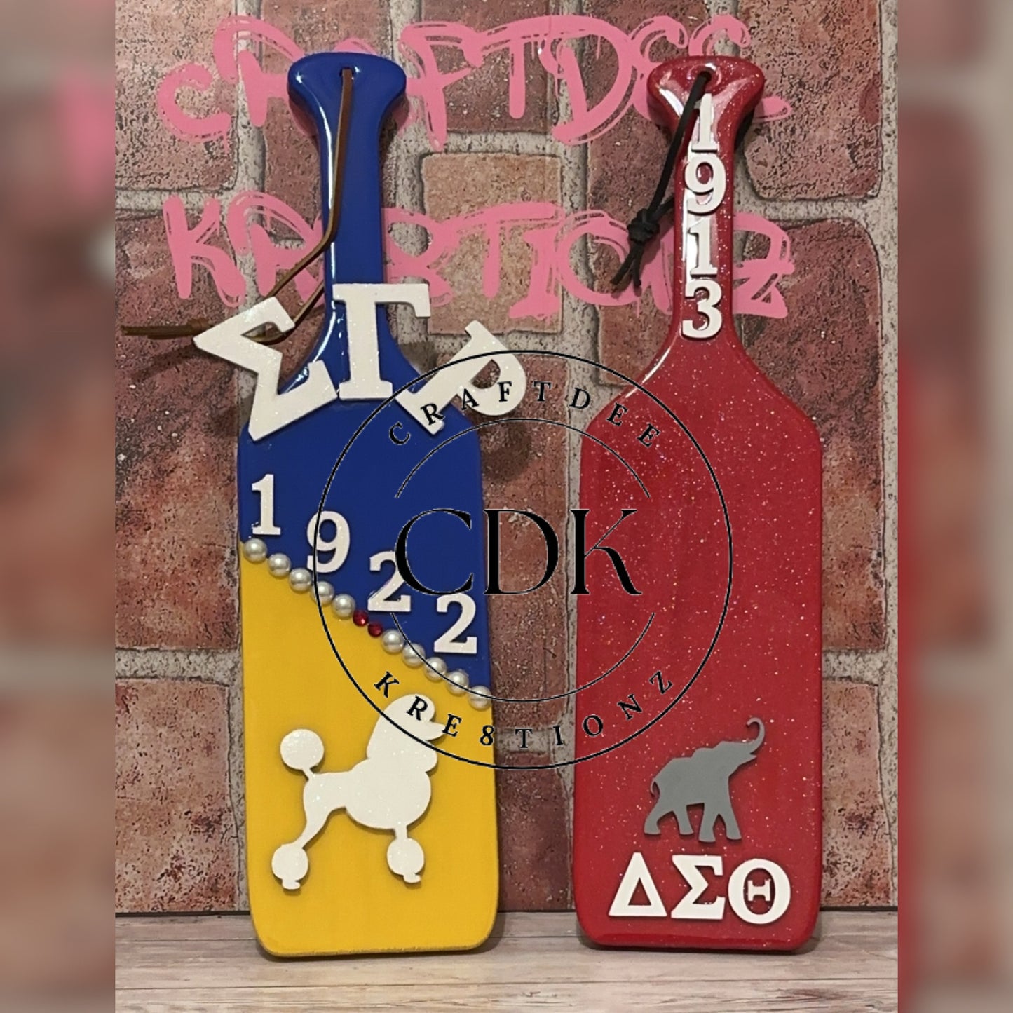 Fraternity/Sorority Wood Paddles
