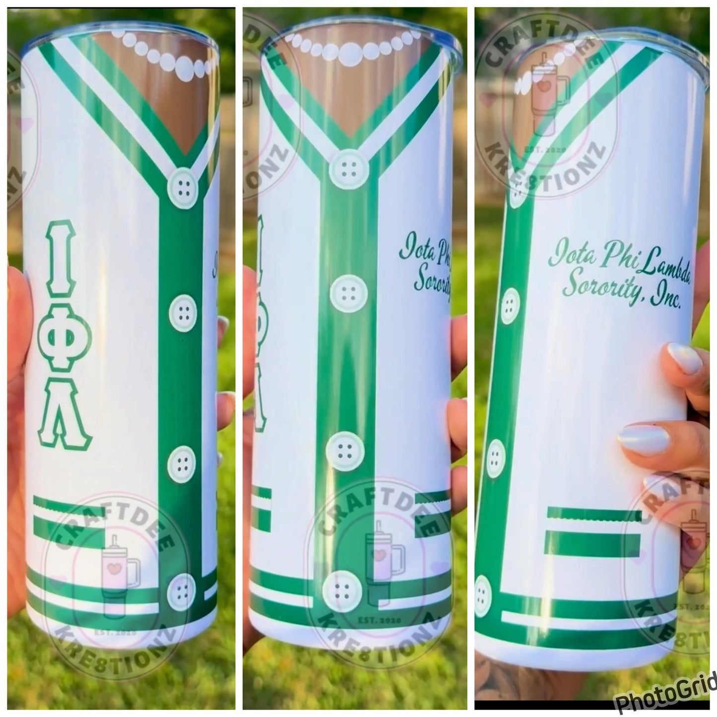 Iota Phi Lambda Cardigan Tumbler