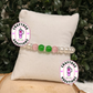 Pink and Green Bracelet Set