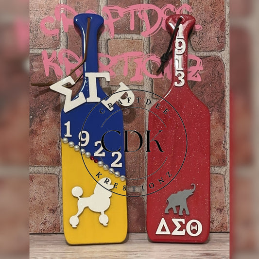 Fraternity/Sorority Wood Paddles