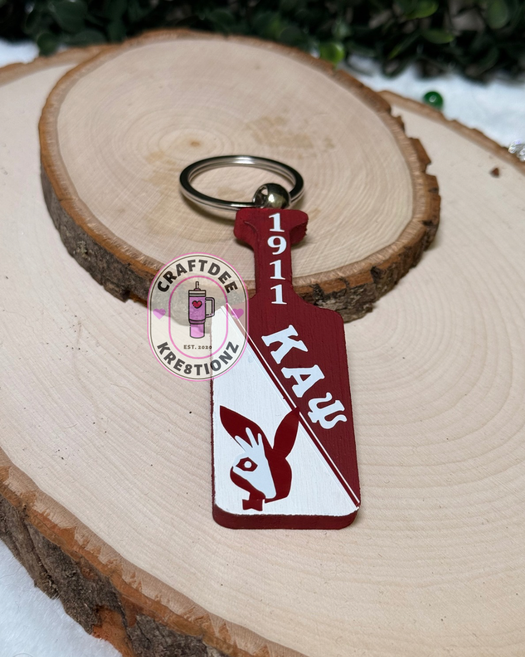 Greek Paddle Keychain