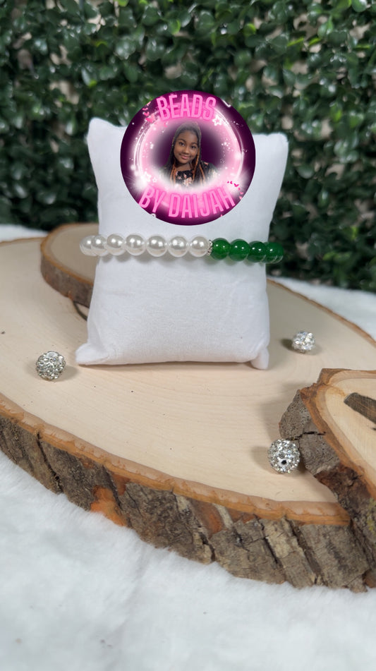 Iota Phi Lambda Bracelet- Jaded Pearls